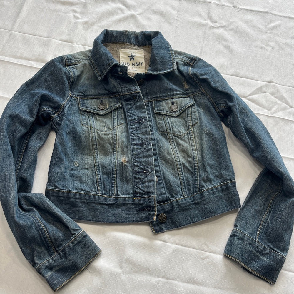 Old Navy Women's Classic Blue Jean Jacket Size Small